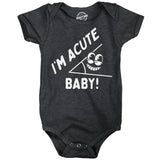 Im Acute Baby Bodysuit Funny Sarcastic Triangle Graphic Novelty Jumper for Infants