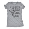 Womens Funny T Shirts If You See Me Talking to Myself Were Having A Team Meeting Sarcastic Tee for Ladies