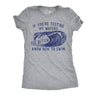 Womens Funny T Shirts If Youre Testing My Waters You Better Know How to Swim Sarcastic Graphic Novelty Tee for Ladies