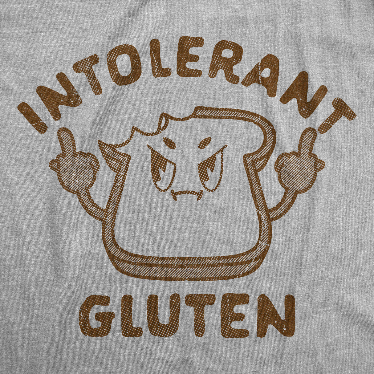 Mens Funny T Shirts Intolerant Gluten Sarcastic Food Graphic Novelty Tee for Men
