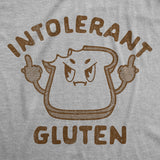 Mens Funny T Shirts Intolerant Gluten Sarcastic Food Graphic Novelty Tee for Men