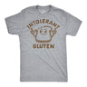 Mens Funny T Shirts Intolerant Gluten Sarcastic Food Graphic Novelty Tee for Men
