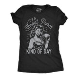Womens Funny T Shirts Its A Throat Punch Kind Of Day Sarcastic Graphic Novelty Tee for Ladies
