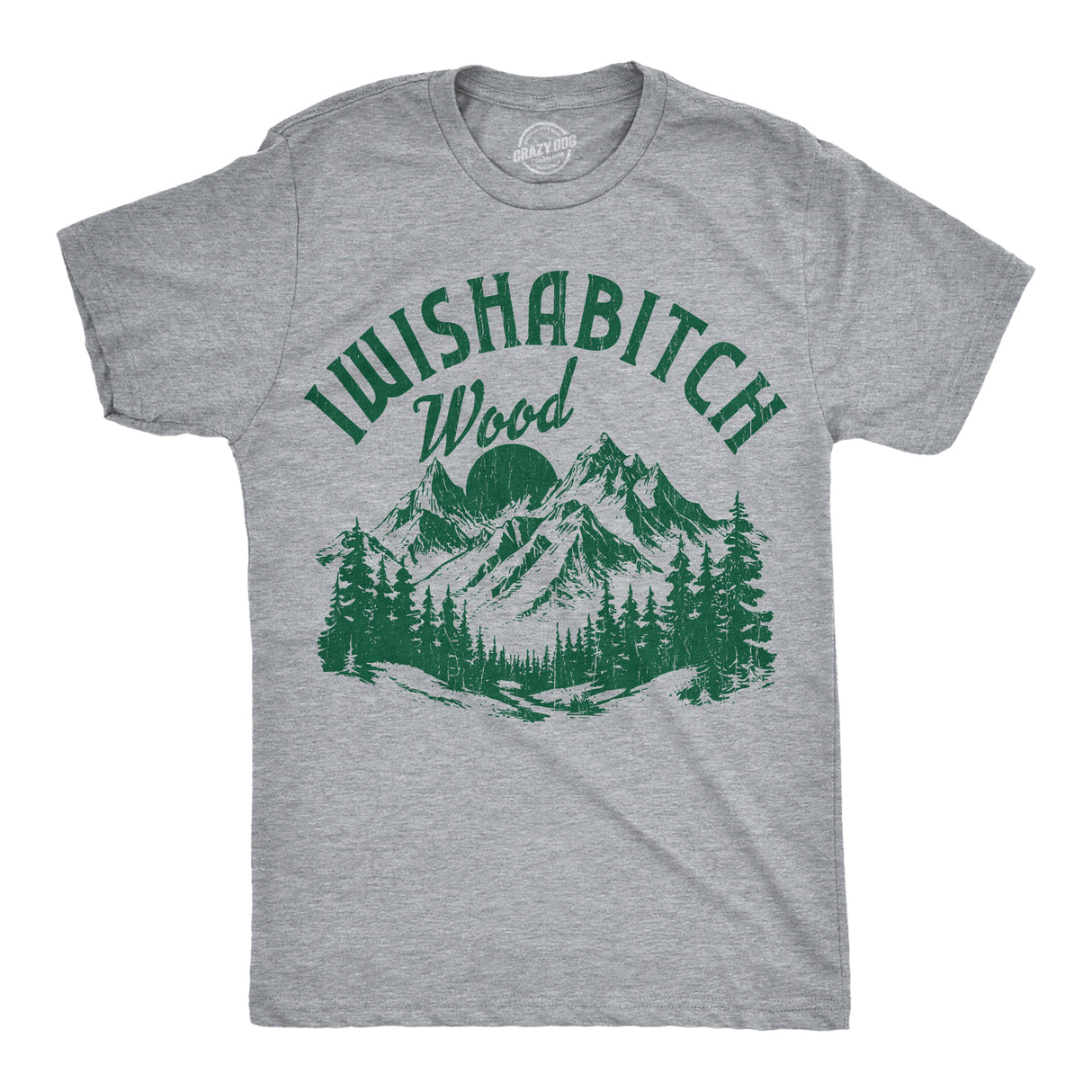 Mens Funny T Shirts Iwishabtich Wood Sarcastic Nature Graphic Novelty Tee for Men