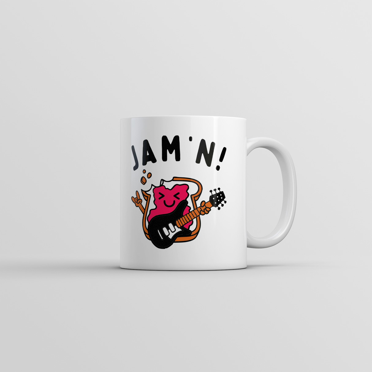 Jam'n Mug Funny Sarcastic Rock and Roll Graphic Novelty Coffee Cup-11oz