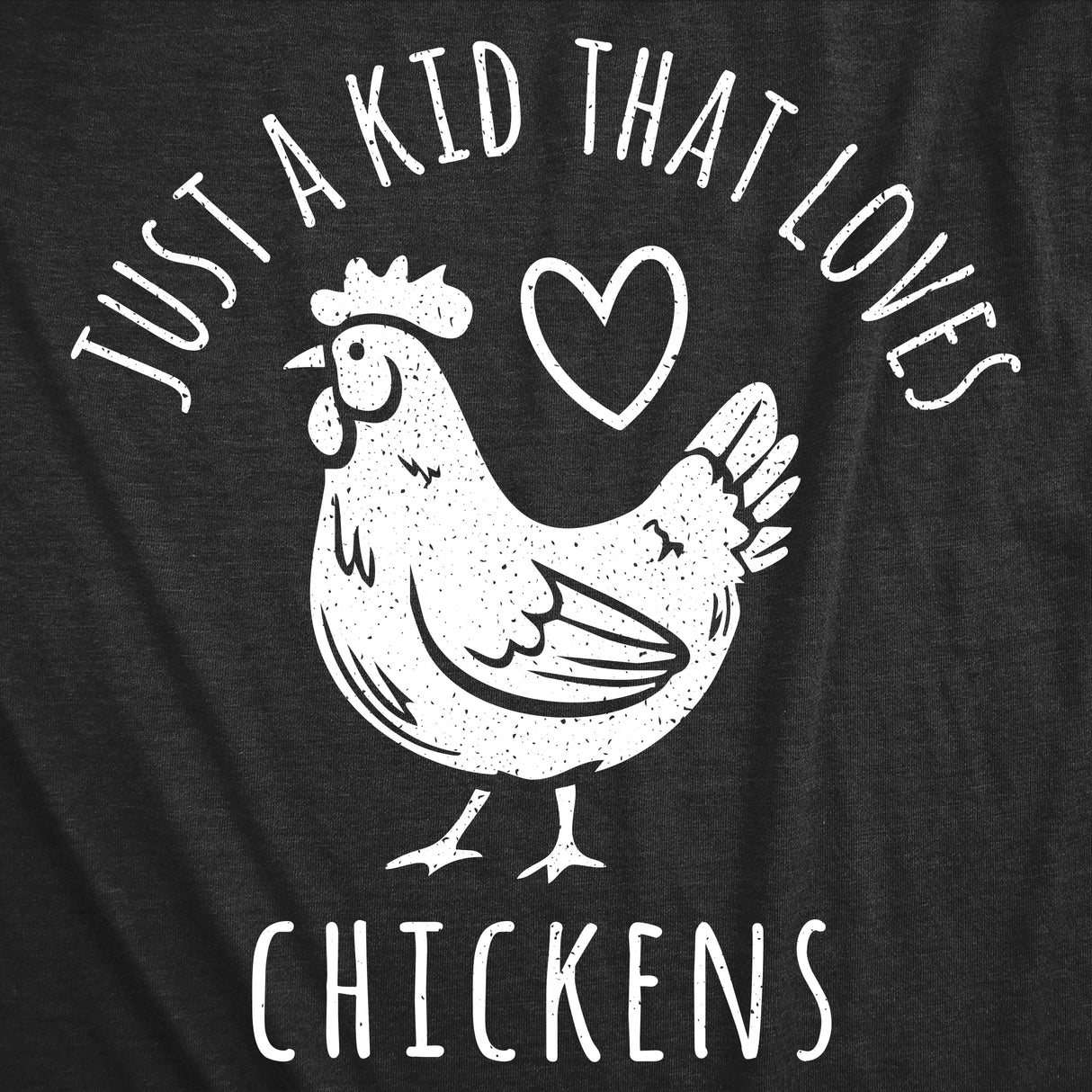 Youth Funny T Shirts Just A Kid That Loves Chickens Sarcastic Graphic Novelty Tee for Kids