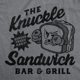 Mens Funny T Shirts The Knuckle Sandwich Bar and Grill Sarcastic Graphic Novelty Tee for Men