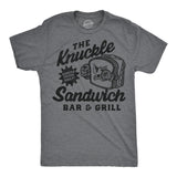 Mens Funny T Shirts The Knuckle Sandwich Bar and Grill Sarcastic Graphic Novelty Tee for Men