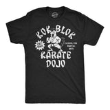 Mens Funny T Shirts Kok Blok Karate Dojo Sarcastic Graphic Novelty Tee for Men