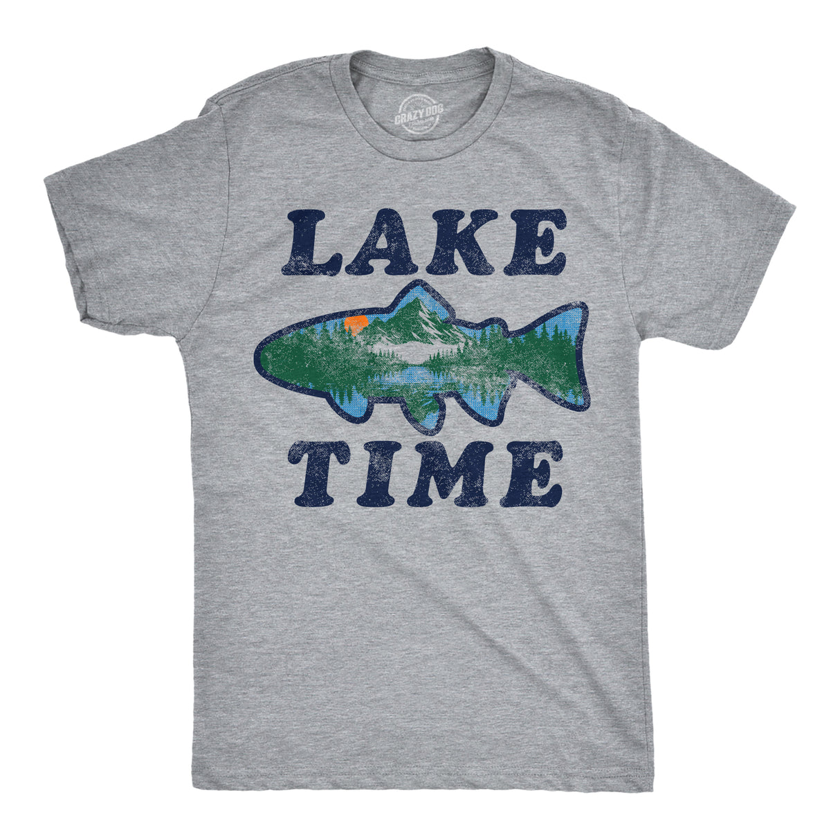 Mens Funny T Shirts Lake Time Sarcastic Vacation Graphic Novelty Tee For Men