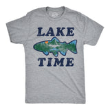 Mens Funny T Shirts Lake Time Sarcastic Vacation Graphic Novelty Tee For Men