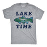 Mens Funny T Shirts Lake Time Sarcastic Vacation Graphic Novelty Tee For Men