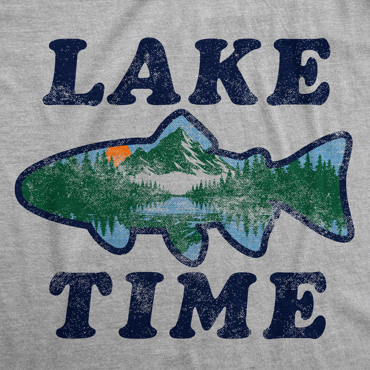 Mens Funny T Shirts Lake Time Sarcastic Vacation Graphic Novelty Tee For Men