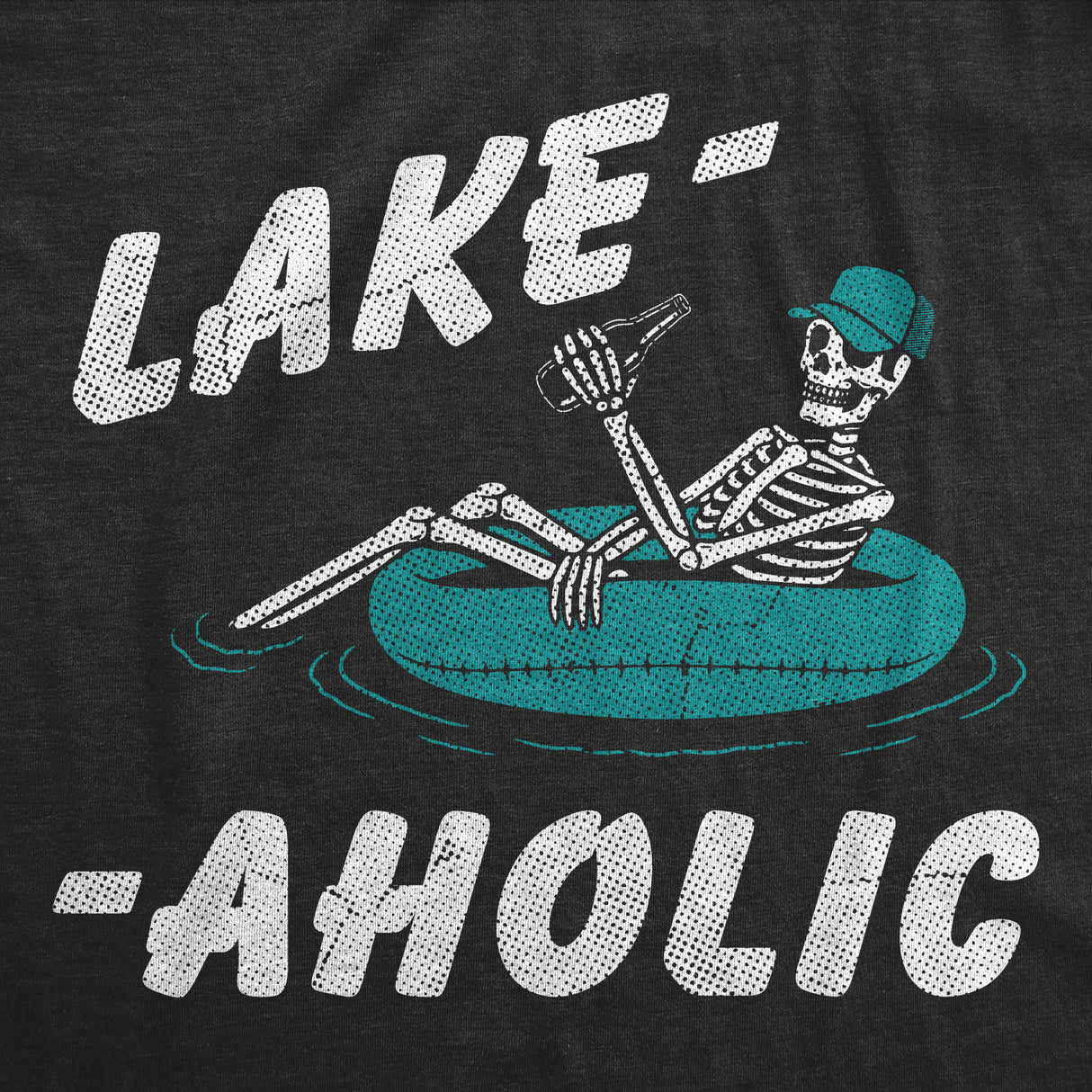 Mens Funny T Shirts Lake Aholic Sarcastic Vacation Graphic Novelty Tee for Men
