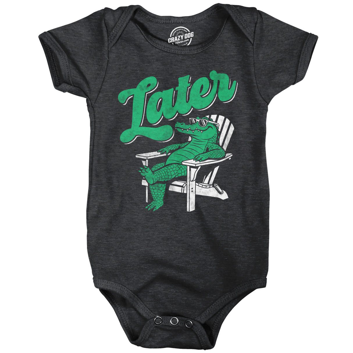 Later Gator Baby Bodysuit Funny Sarcastic Alligator Graphic Novelty Jumper For Infants