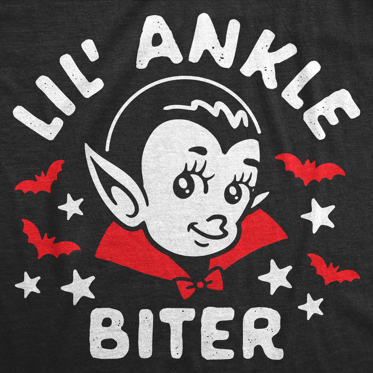 Lil Ankle Biter Baby Bodysuit Funny Sarcastic Vampire Graphic Novelty Halloween Jumper For Infants