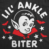 Lil Ankle Biter Baby Bodysuit Funny Sarcastic Vampire Graphic Novelty Halloween Jumper For Infants