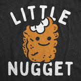 Toddler Funny T Shirts Little Nugget Sarcastic Chicken Nuggets Graphic Novelty Tee for Toddlers