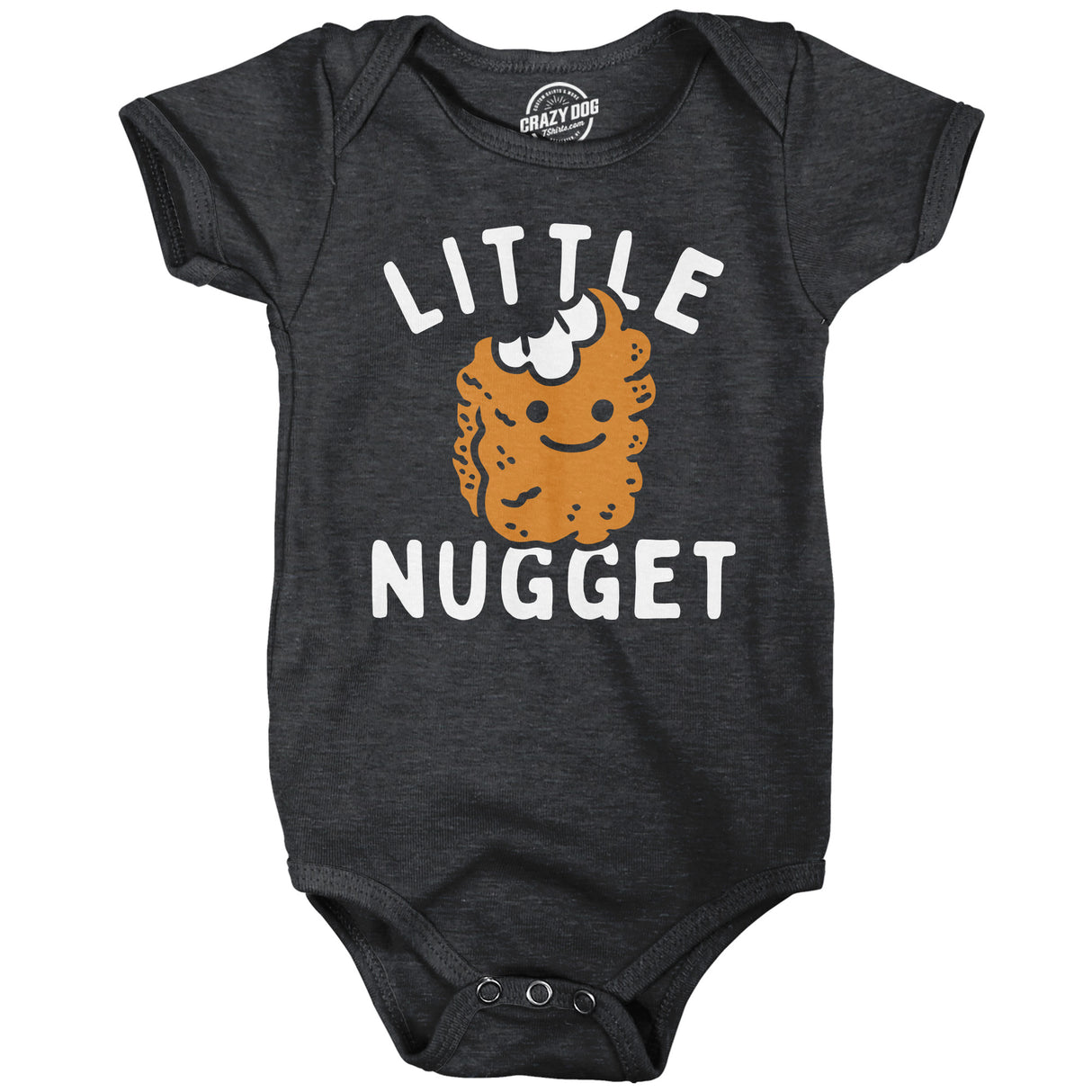 Little Nugget Baby Bodysuit Funny Sarcastic Chicken Nuggets Graphic Novelty Jumper for Infants