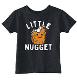 Toddler Funny T Shirts Little Nugget Sarcastic Chicken Nuggets Graphic Novelty Tee for Toddlers