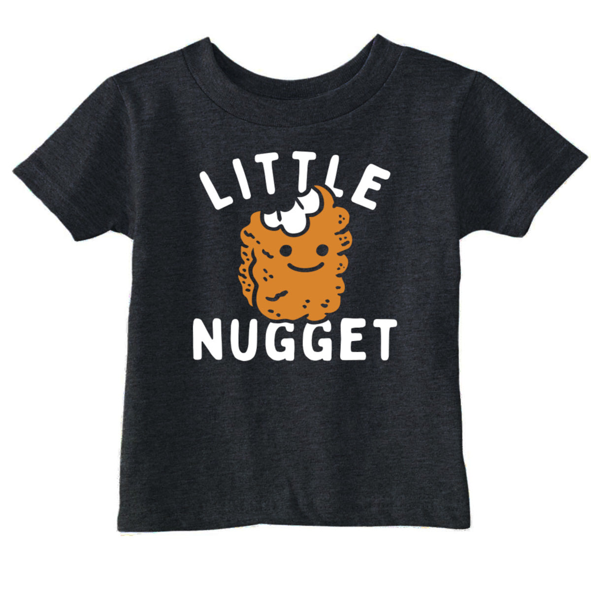 Toddler Funny T Shirts Little Nugget Sarcastic Chicken Nuggets Graphic Novelty Tee for Toddlers