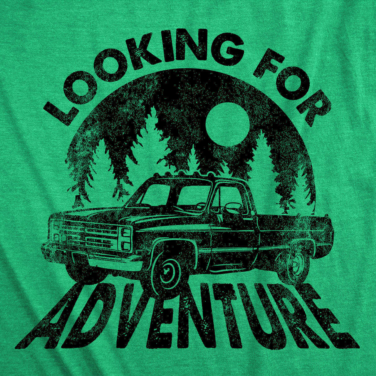 Mens Funny T Shirts Looking for Adventure Sarcastic Graphic Novelty Tees for Men