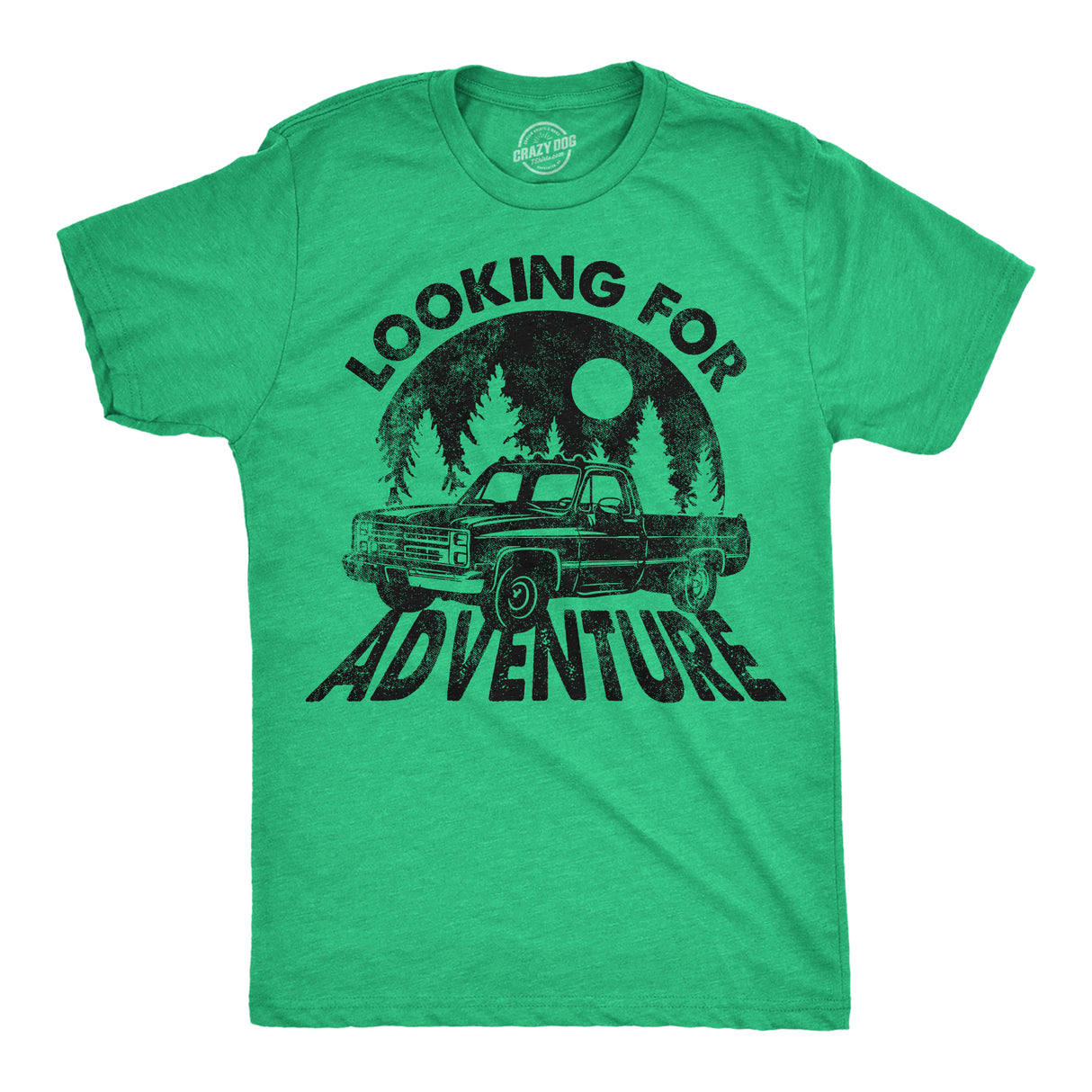 Mens Funny T Shirts Looking for Adventure Sarcastic Graphic Novelty Tees for Men