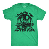 Mens Funny T Shirts Looking for Adventure Sarcastic Graphic Novelty Tees for Men