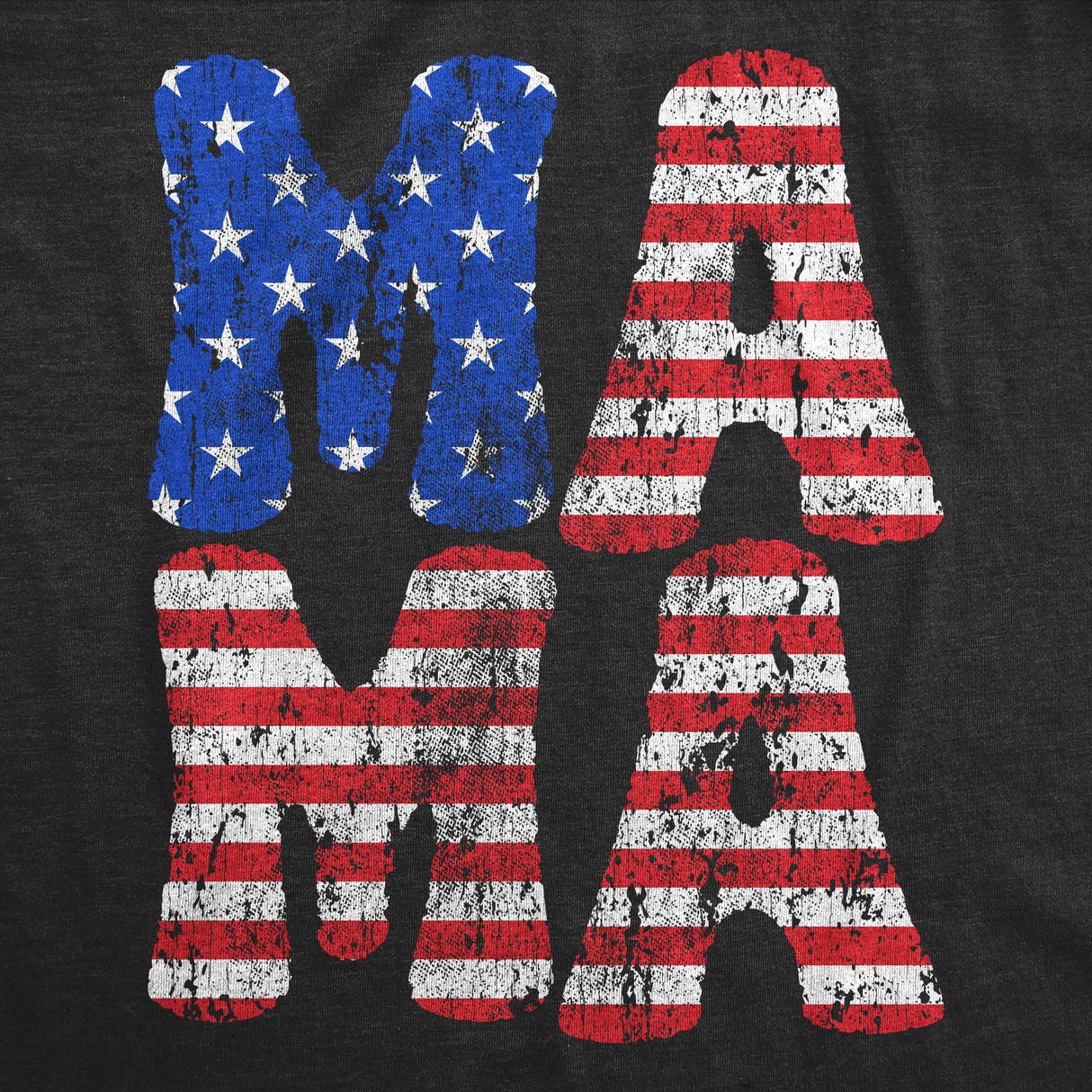 Womens Funny Fitness Tank Mama Stars and Stripes Fourth Of July Graphic Novelty Sleeveless Tee for Ladies