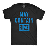 Mens Funny T Shirts May Contain Rizz Sarcastic Graphic Novelty Tee for Men