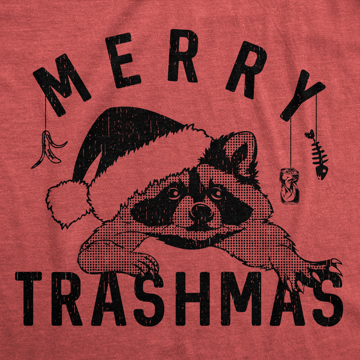 Mens Funny T Shirts Merry Trashmas Sarcastic Christmas Graphic Novelty Tee for Men