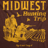 Mens Funny T Shirts Midwest Hunting Trip Sarcastic Hunters Graphic Novelty Tee for Men