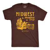 Mens Funny T Shirts Midwest Hunting Trip Sarcastic Hunters Graphic Novelty Tee for Men