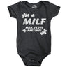 Milf Man I Love Farting Baby Bodysuit Funny Sarcastic Graphic Novelty Jumper for Infants