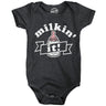 Milkin It Baby Bodysuit Funny Sarcastic Breast Feeding Graphic Novelty Jumper for Infants