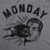 Mens Funny T Shirts Monday Face Punch Sarcastic Boxing Graphic Novelty Tee for Men