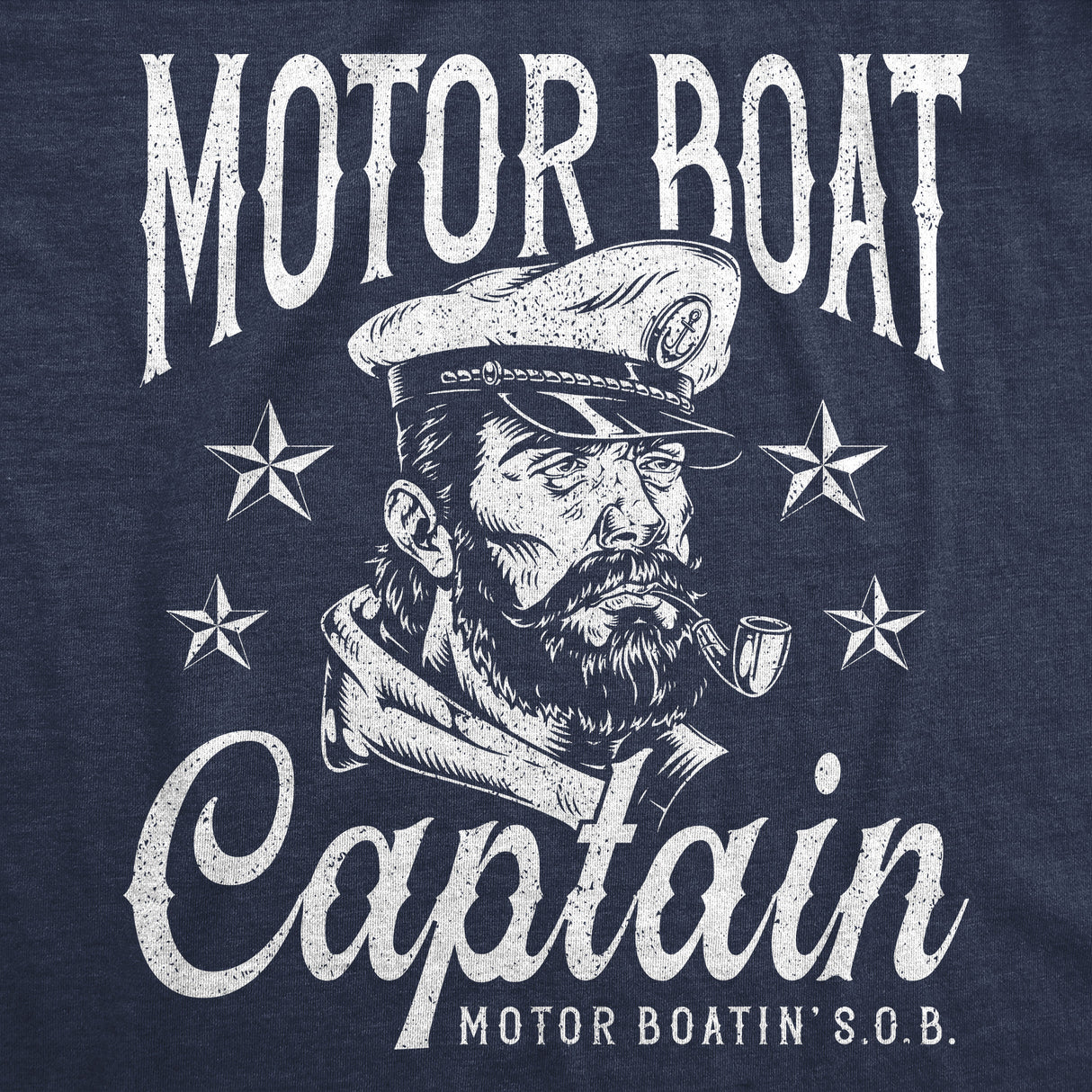 Mens Funny T Shirts Motor Boat Captain Sarcastic Sailor Graphic Novelty Tee for Men