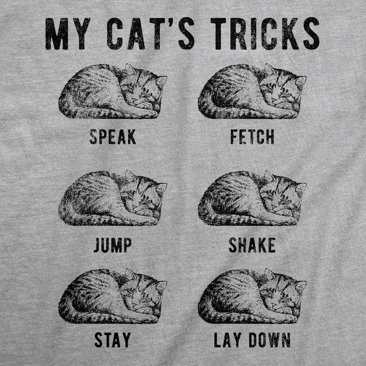Mens Funny T Shirts My Cats Tricks Sarcastic Kitten Graphic Novelty Tee for Men