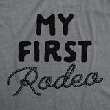 My First Rodeo Baby Bodysuit Funny Sarcastic Graphic Novelty Jumper for Infants