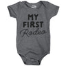 My First Rodeo Baby Bodysuit Funny Sarcastic Graphic Novelty Jumper for Infants