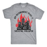 Mens Funny T Shirts My Retirement Plan Is Societal Collapse Sarcastic Graphic Novelty Tee for Men