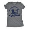 Womens Funny T Shirts My Spirit Animal Is A Purrmaid Sarcastic Kitten Graphic Novelty Tee for Ladies