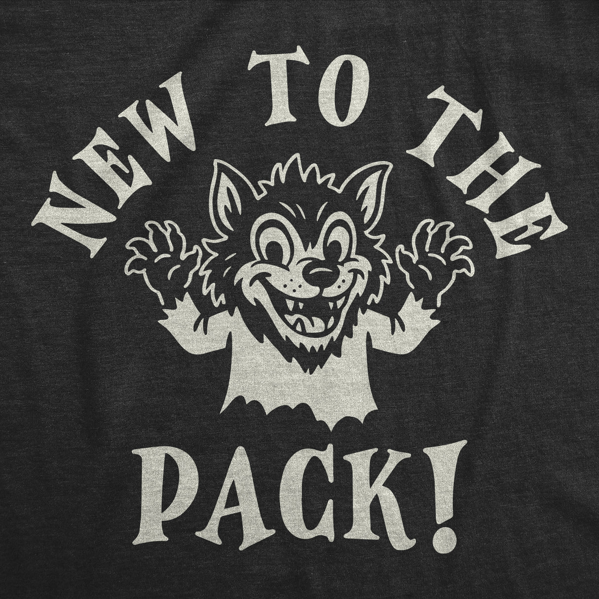 New To The Pack Baby Bodysuit Funny Sarcastic Werewolf Graphic Novelty Halloween Jumper For Infants