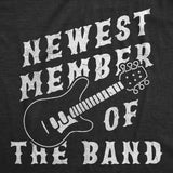 Newest Member of the Band Baby Bodysuit Funny Sarcastic Rock N Roll Graphic Novelty Jumper for Infants