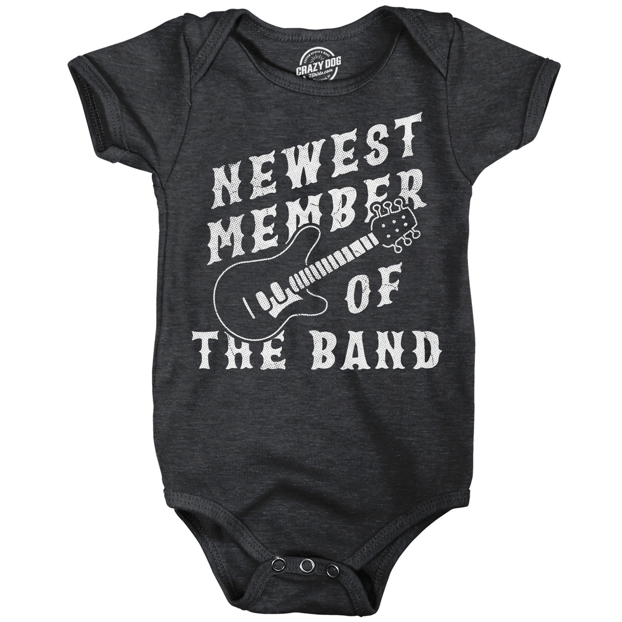Newest Member of the Band Baby Bodysuit Funny Sarcastic Rock N Roll Graphic Novelty Jumper for Infants