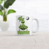 Next Stop Uranus Mug Funny Sarcastic Alien UFO Graphic Novelty Coffee Cup-11oz