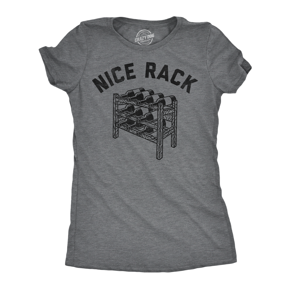Womens Funny T Shirts Nice Rack Sarcastic Wine Graphic Novelty Tee for Ladies