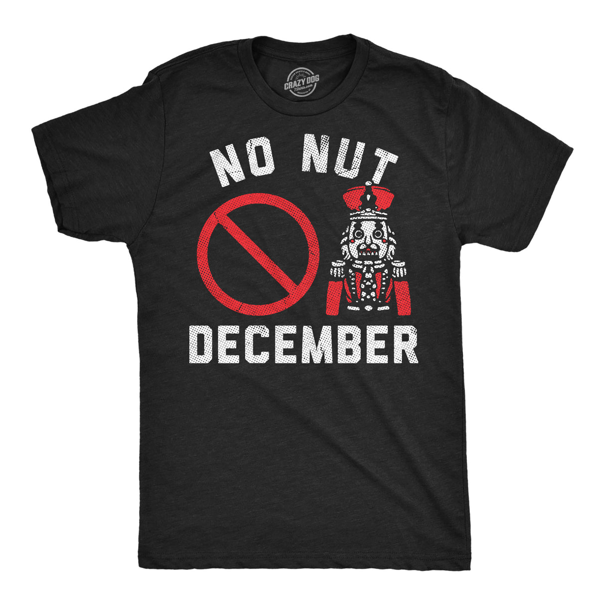 Mens Funny T Shirts No Nut December Sarcastic Nut Cracker Graphic Novelty Christmas Tee For Men
