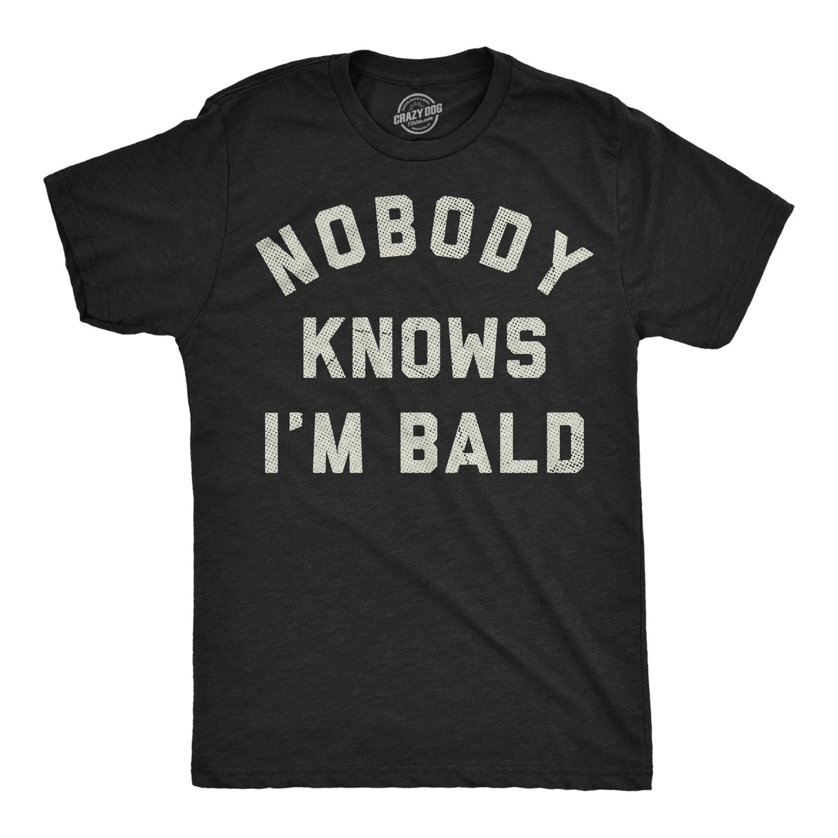 Mens Funny T Shirts Nobody Knows Im Bald Sarcastic Hair Loss Graphic Novelty Tee for Men