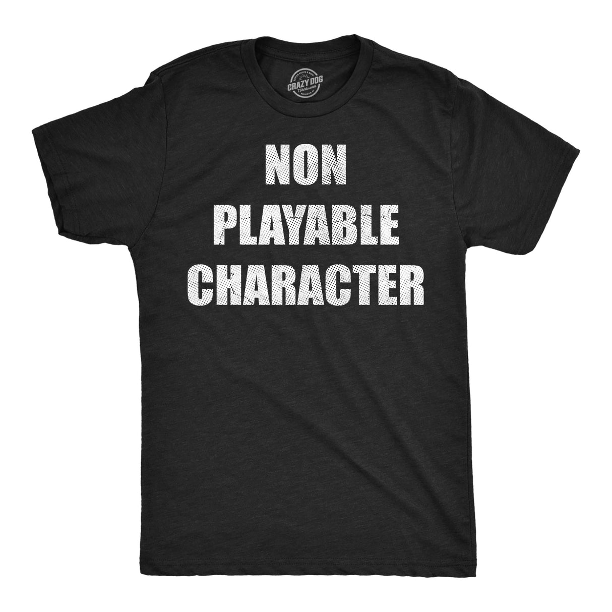Mens Funny T Shirts Non Playable Character Sarcastic NPC Graphic Novelty Tee for Men